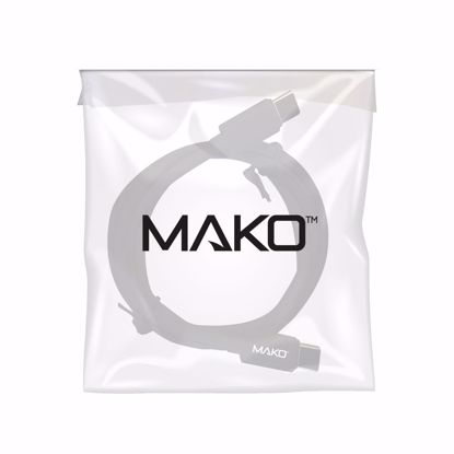 Picture of Mako Mako USB-C to USB-C 60W USB 2.0 2M Cable in Black in Bulk